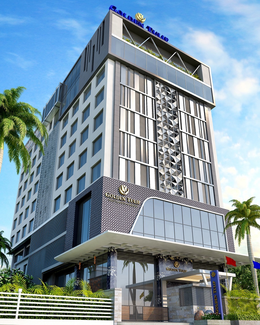 Golden Tulip Westlands hotel exterior by day