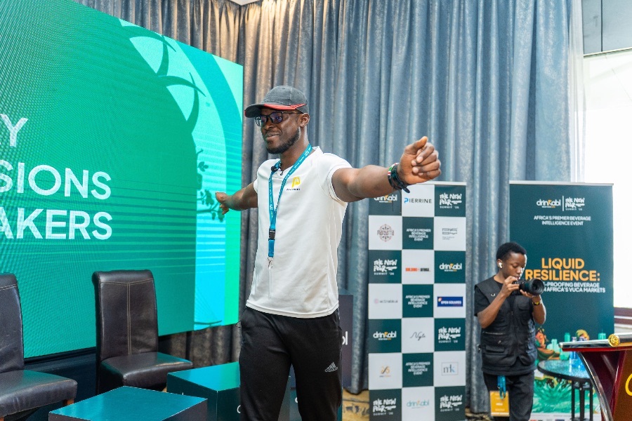 Host opening a session on the main stage