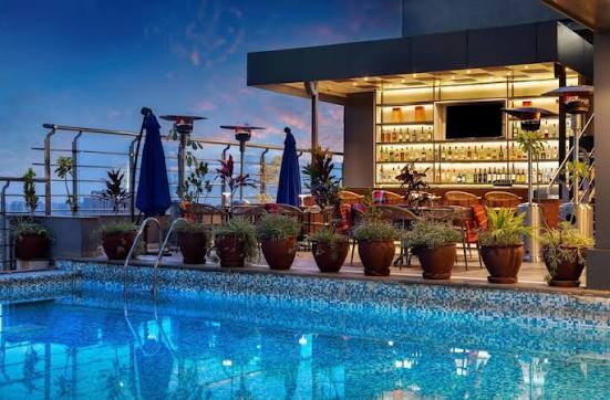 Rooftop pool and bar at Golden Tulip Westlands Nairobi